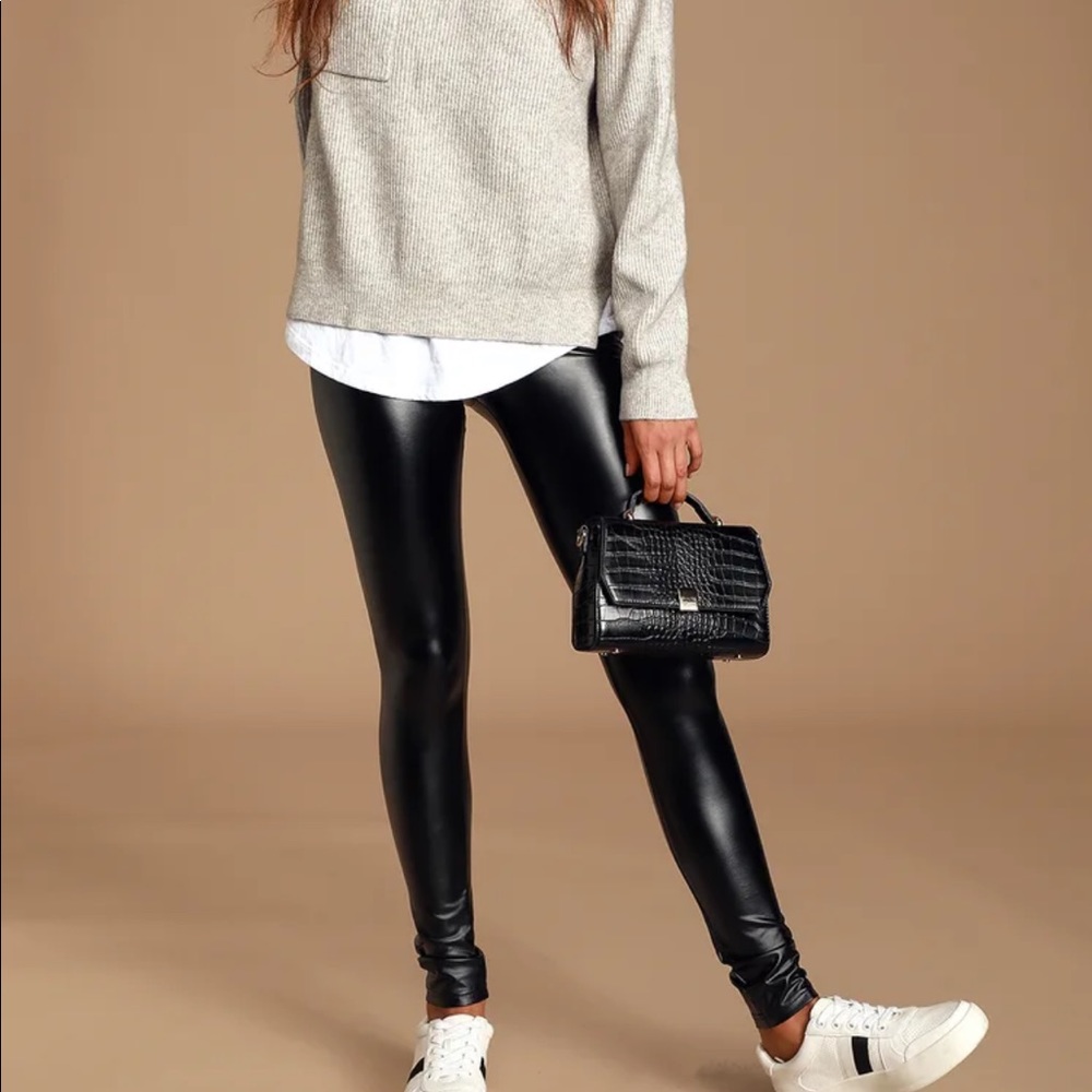 ‼️SOLD‼️ Vegan Leather Tights